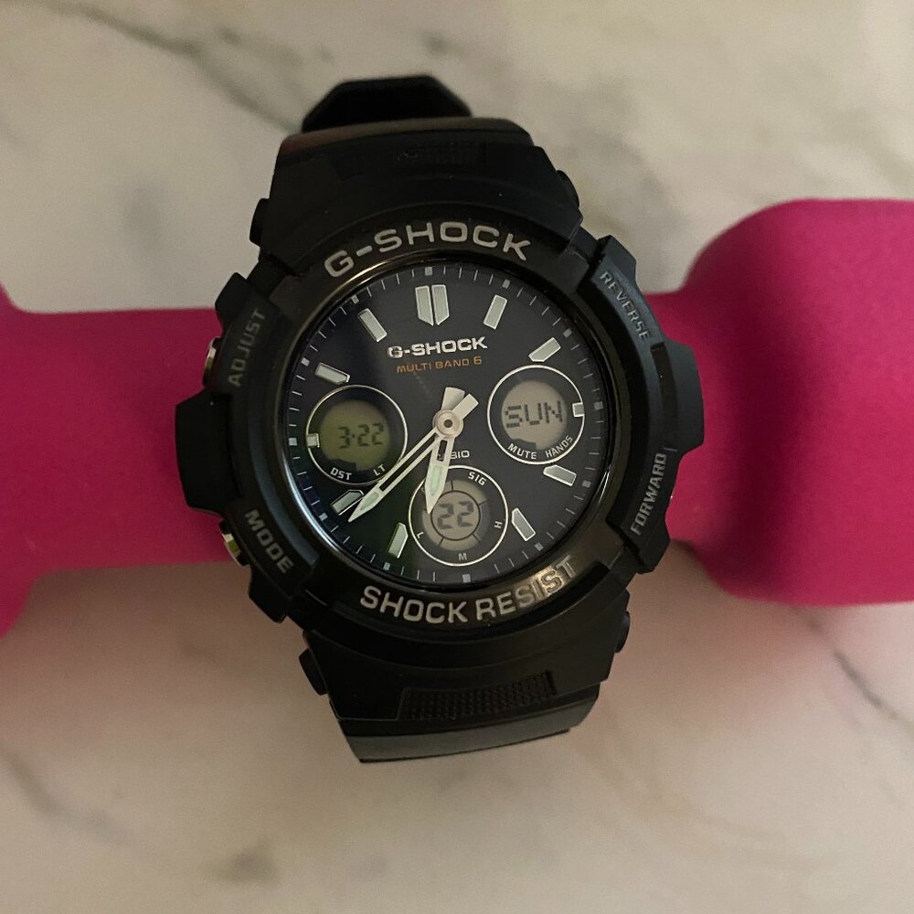 Casio G-Shock AWG-M100SB radio wave solar